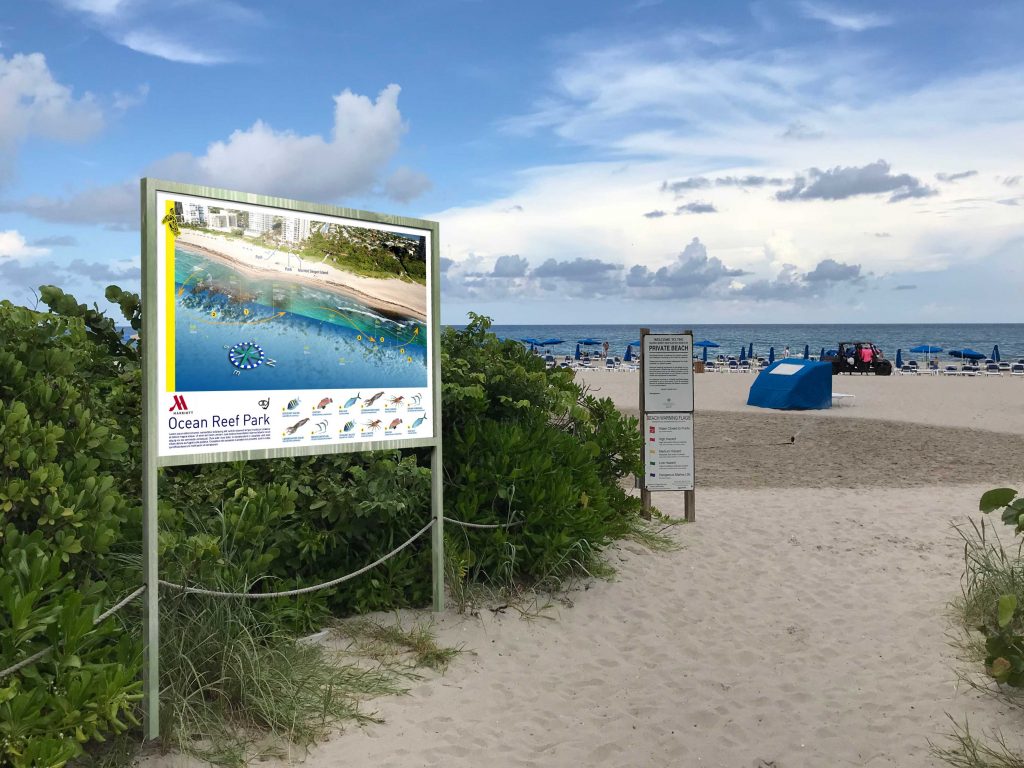 Weatherproof Shoreline Signage - Reef Smart Guides