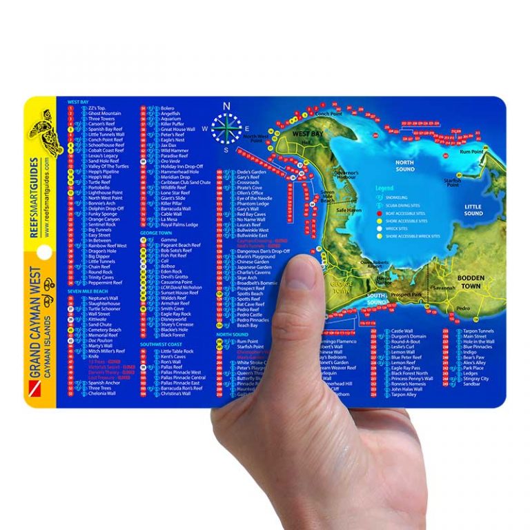 Grand Cayman Island Map - Reef Smart Guides